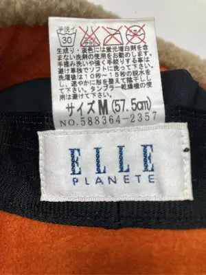 ELLE PLANETE/バケットハット/帽子/オレンジ/M (57.5cm)