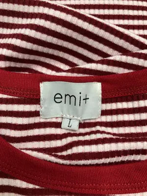 emi +/エミ/Tシャツ/カットソー/トップス/レッド/L