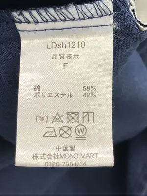MONO-MART/モノマート/シャツ/ブラウス/トップス/ネイビー/F