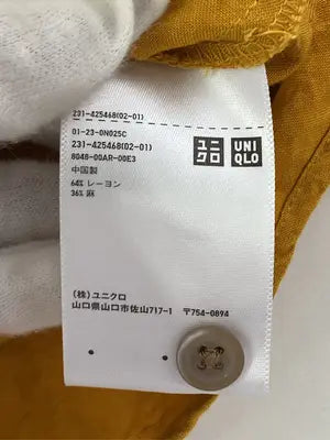 UNIQLO/ユニクロ/シャツ/ブラウス/トップス/イエロー/S