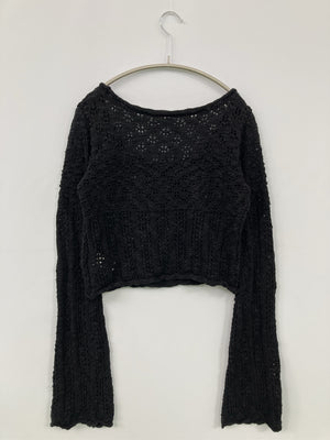 merry jenny/メリージェニー/ニット/セーター/トップス/ブラック/F