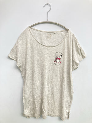 UNIQLO/ユニクロ/Tシャツ/カットソー/トップス/グレー/L