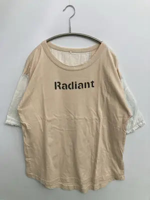 AUTHENTIC CUBE SUGAR/Tシャツ/カットソー/トップス/ベージュ/M