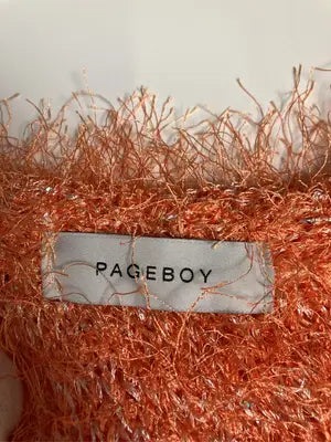 PAGEBOY/ページボーイ/カーディガン/ボレロ/トップス/オレンジ/F