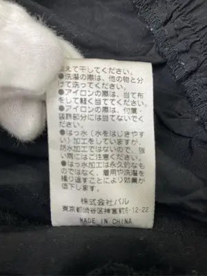 earthy/ナイロンパンツ/パンツ/ブラック/S