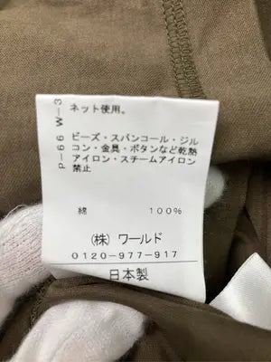 modify/Tシャツ/カットソー/トップス/カーキ/42