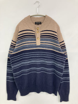 VESVIO/ニット/セーター/トップス/ブルー/L