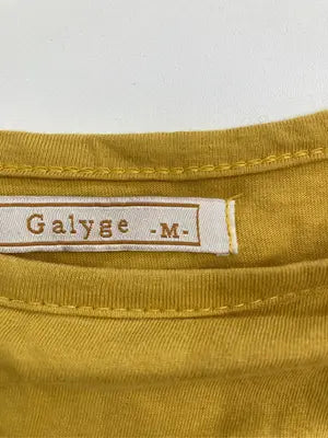 galyge/ガリゲ/Tシャツ/カットソー/トップス/イエロー/M