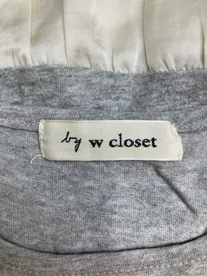 w closet/ダブルクローゼット/Tシャツ/カットソー/トップス/グレー/F