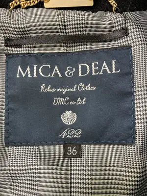 MICA & DEAL/ピーコート/ジャケット/アウター/ブラック/36