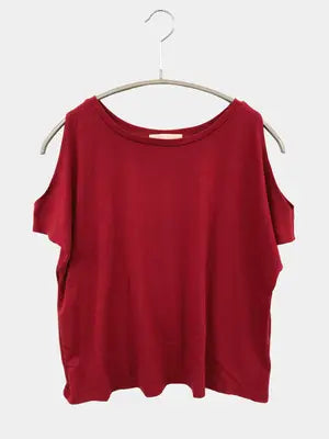 CECIL McBEE/セシルマクビー/Tシャツ/カットソー/トップス/レッド/M
