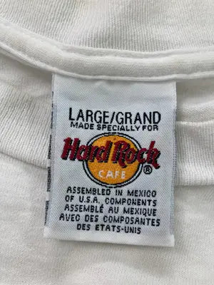 Hard Rock CAFE/ハードロックカフェ/Tシャツ/カットソー/トップス/ホワイト/LARGE