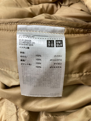 UNIQLO/ユニクロ/ダウンベスト/ジャケット/アウター/ブラウン/L