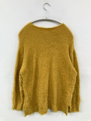 GLACIER/グラシア/ニット/セーター/トップス/イエロー/L