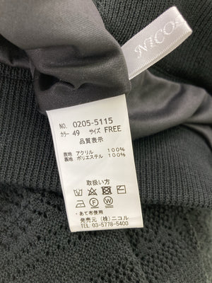 Nicole white/スラックス/パンツ/ブラック/FREE