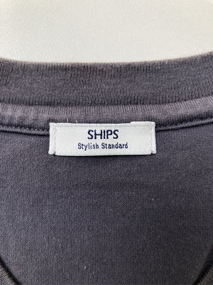 SHIPS/シップス/Tシャツ/カットソー/トップス/ブラック/L