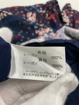 Laura ashley/ローラアシュレイ/ワンピース/ワンピース/ドレス/ネイビー/UK 10