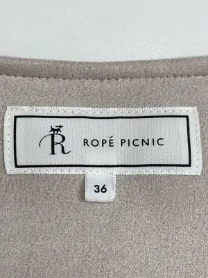 ROPE PICNIC/ロペピクニック/ノーカラージャケット/ジャケット/アウター/ベージュ/36