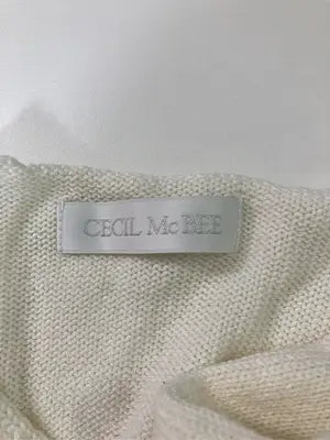 CECIL McBEE/セシルマクビー/ニット/セーター/トップス/アイボリー/M