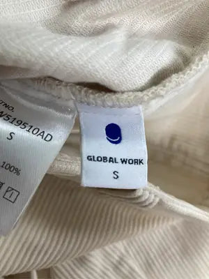 GLOBAL WORK/グローバルワーク/スラックス/パンツ/アイボリー/S