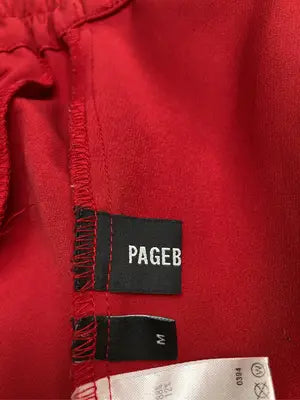 PAGEBOYLIM/ページボーイリム/スラックス/パンツ/レッド/M