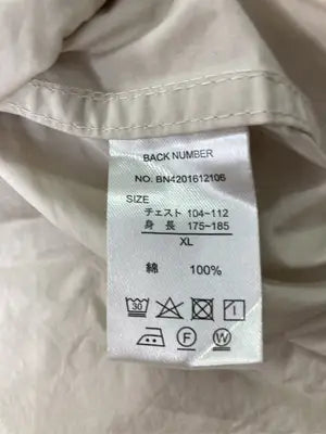 BACK NUMBER/バックナンバー/シャツ/ブラウス/トップス/ベージュ/X-LARGE