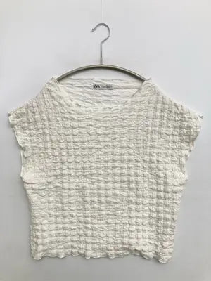 ZARA/ザラ/Tシャツ/カットソー/トップス/ホワイト/M