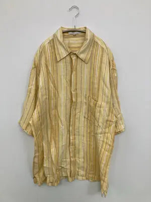 LORENIER/シャツ/ブラウス/トップス/イエロー/XL