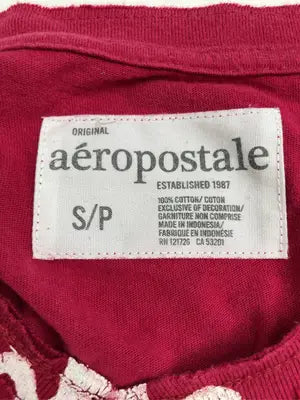 AEROPOSTALE/エアロポスタル/Tシャツ/カットソー/トップス/レッド/S