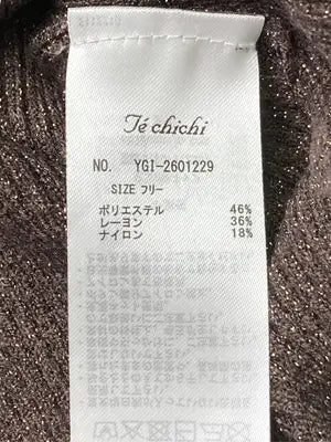 Te chichi/テチチ/カーディガン/ボレロ/トップス/ブラウン/フリー