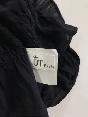 FASHION TREND/シャツ/ブラウス/トップス/ブラック/S