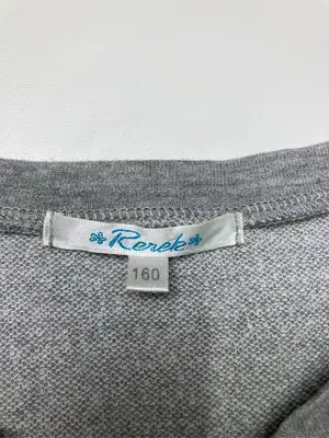 Rerek/Tシャツ/カットソー/トップス/グレー/160