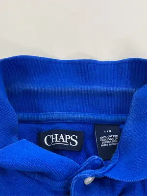 CHAPS/チャップス/ポロシャツ/トップス/ブルー/L