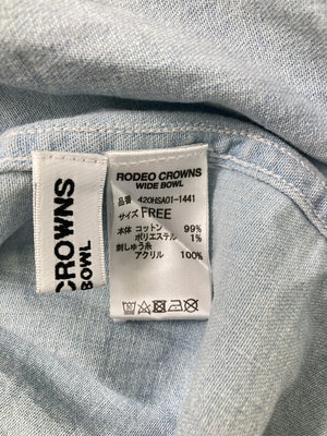 RODEO CROWNS/ロデオクラウンズ/シャツ/ブラウス/トップス/スカイブルー/FREE