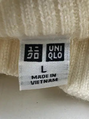 UNIQLO/ユニクロ/ニット/セーター/トップス/アイボリー/L