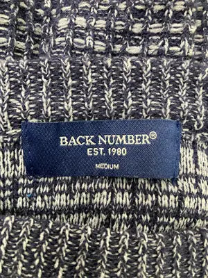 BACK NUMBER/バックナンバー/ニット/セーター/トップス/ネイビー/MEDIUM