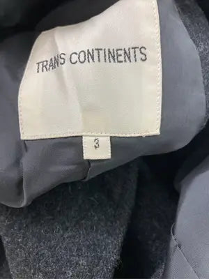 TRANS CONTINENTS/ステンカラーコート/ジャケット/アウター/ブラック/3