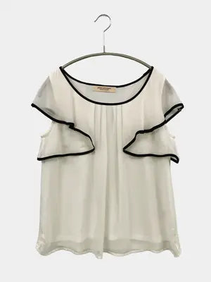 gateau romantique/Tシャツ/カットソー/トップス/ホワイト/M