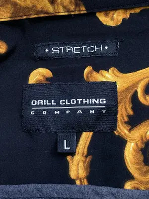 STRETCH/ストレッチ/シャツ/ブラウス/トップス/ブラック/L