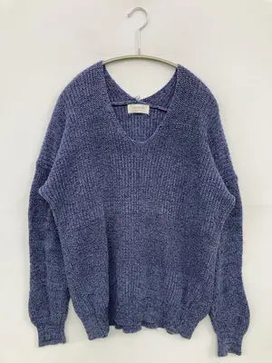 OPAQUE.CLIP/オペークドットクリップ/ニット/セーター/トップス/ブルー/L