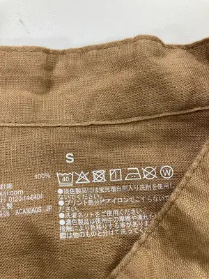 無印良品/ムジルシリョウヒン/シャツ/ブラウス/トップス/ブラウン/S