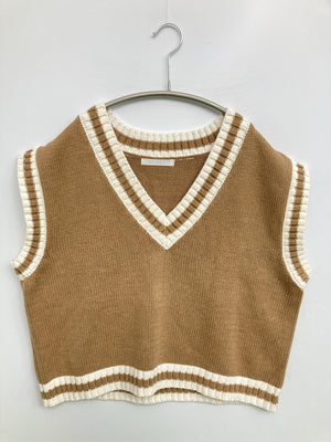 SPINNS/スピンズ/ベスト/トップス/ブラウン/F