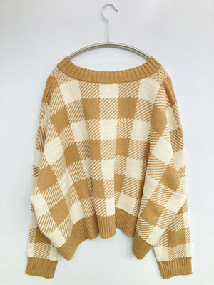 ニット/セーター/トップス/ベージュ