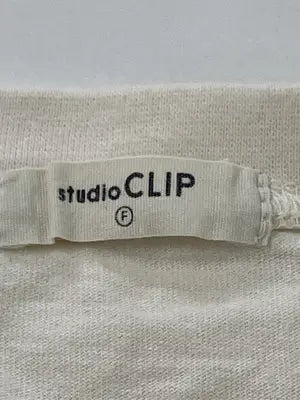 studio CLIP/スタディオクリップ/Tシャツ/カットソー/トップス/アイボリー/F