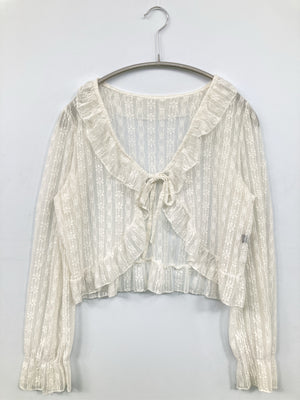 Sibra/シブラ/カーディガン/ボレロ/トップス/ホワイト