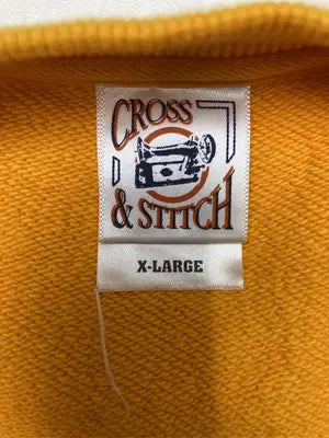 CROSS & STITCH/スウェット/トップス/オレンジ/X-LARGE