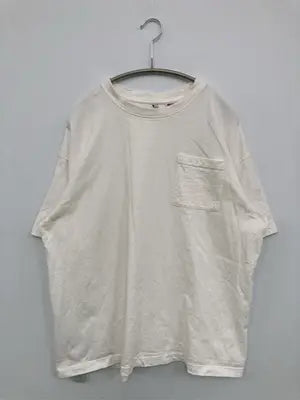 Tシャツ/カットソー/トップス/ホワイト/LL