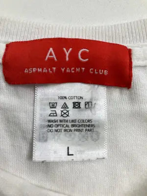 ASPHALT YACHT CLUB/Tシャツ/カットソー/トップス/アイボリー/L