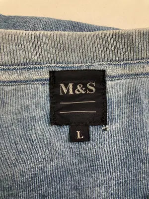 M&S/エムアンドエス/Tシャツ/カットソー/トップス/スカイブルー/L