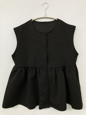 ノースリーブ/トップス/ブラック/M